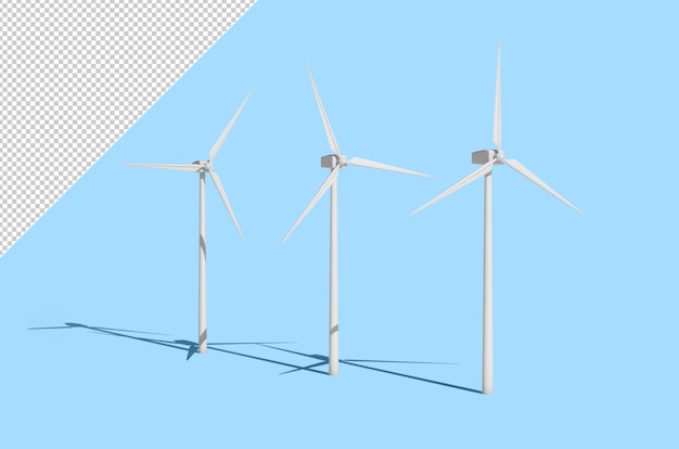 PSD maquette de moulins à vent, énergie éolienne