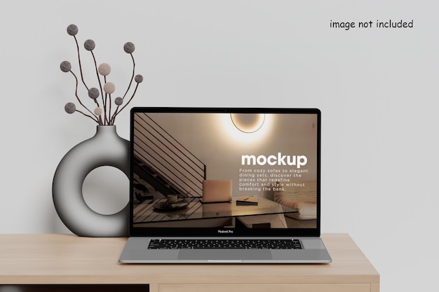 Une maquette d'ordinateur portable moderne