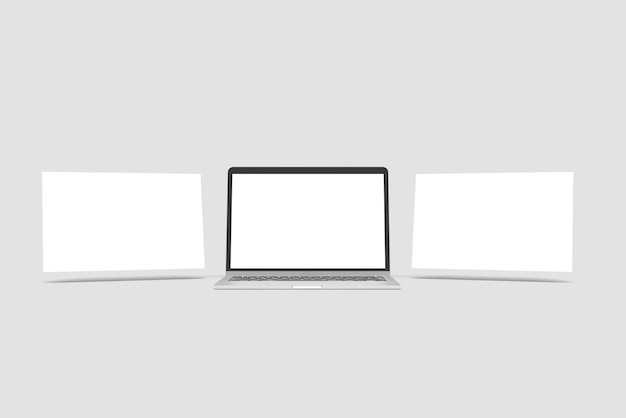 Une maquette d'ordinateur portable
