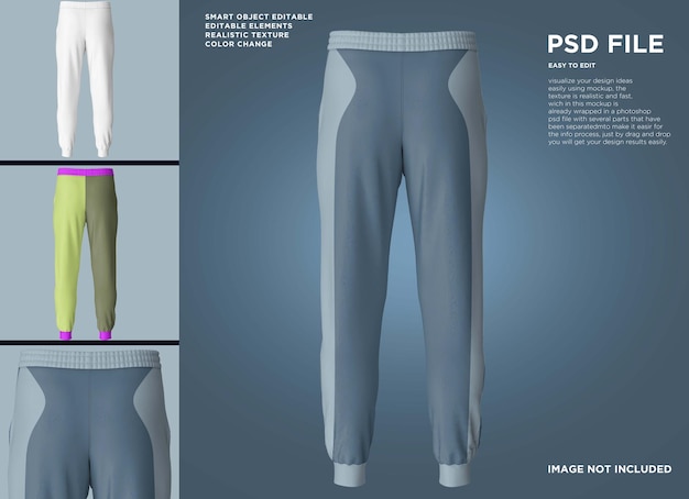 PSD une maquette de pantalon de jogger sportif