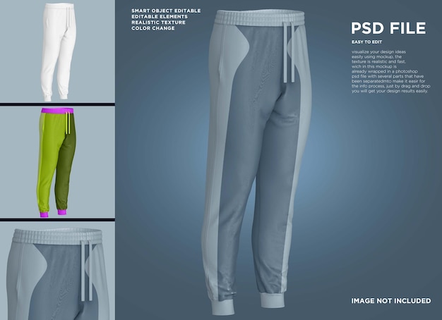 Une maquette de pantalon long pour le jogger sportif