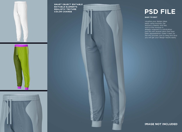 PSD une maquette de pantalon long pour le jogger sportif