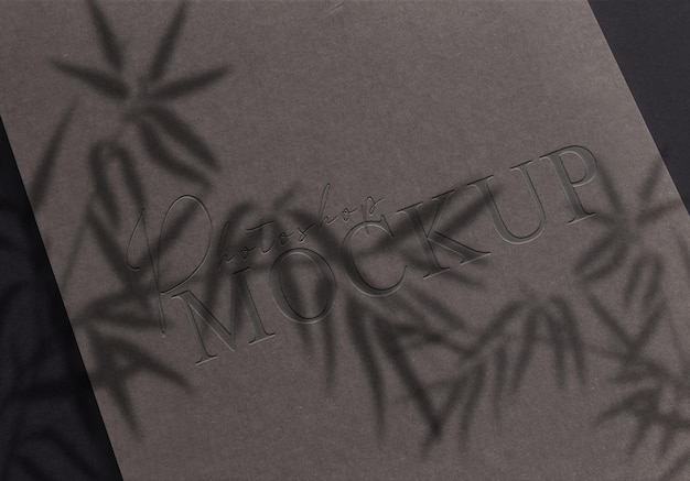 Maquette en papier gaufré