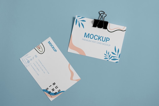 Maquette en papier avec modèle de clip