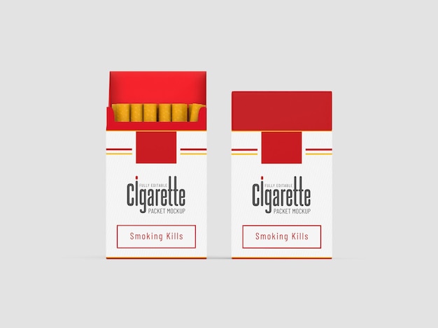 Maquette de paquets de cigarettes