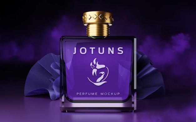 Maquette de parfum de luxe réaliste