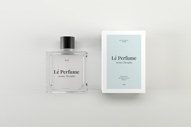 PSD maquette de parfum psd