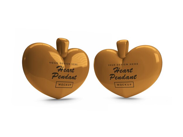 Maquette De Pendentif Coeur Doré