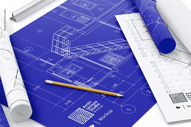 Maquette de plan architectural