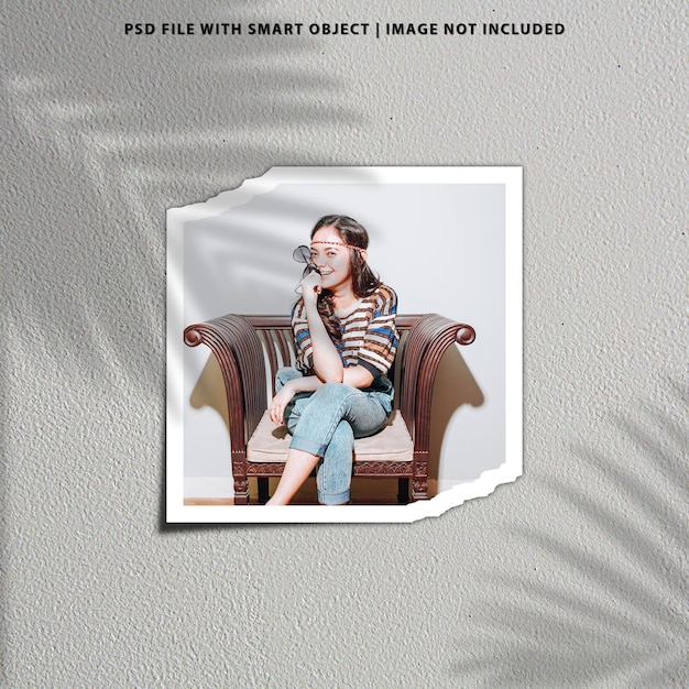 Maquette Polaroid De Photo De Moodboard Minimaliste Simple Psd Premium
