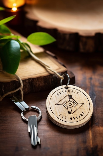 Maquette De Porte-clés En Bois