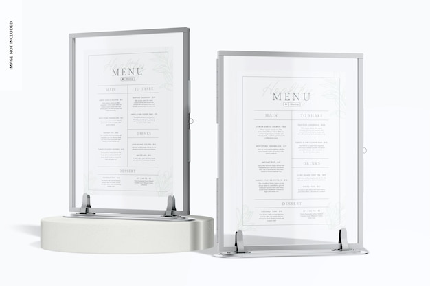 Maquette De Porte-menus De Table