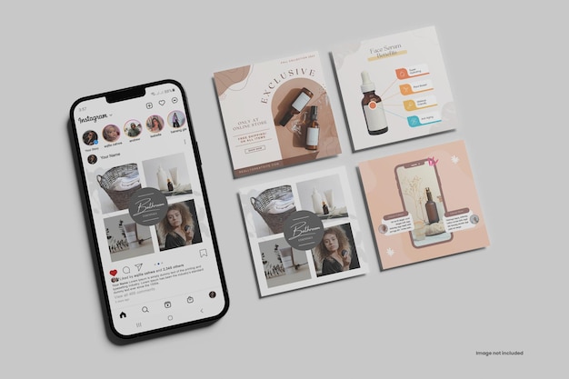 Maquette de poste Instagram