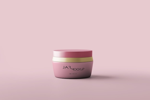 Maquette de pot de crème cosmétique