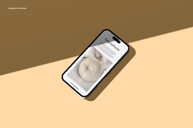PSD une maquette de présentation réaliste d'un smartphone élégant