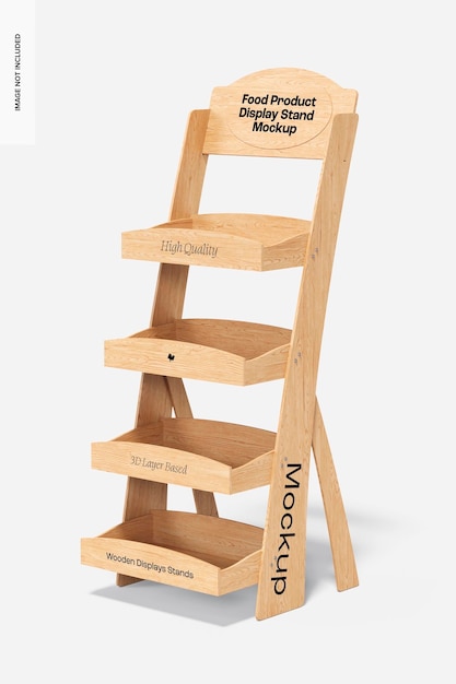 Maquette de présentoir de produits alimentaires, vue de droite