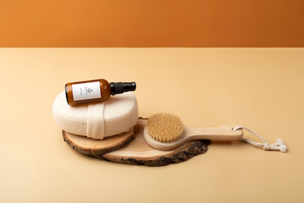 PSD maquette de produit naturel pour la routine de soins personnels