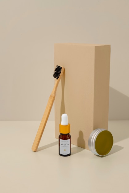 Maquette de produits de beauté naturels Selfcare