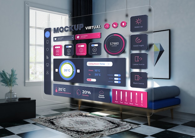Maquette de projection de réalité virtuelle