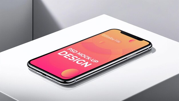 Une maquette PSD de l'écran mobile de l'iPhone Pro Max