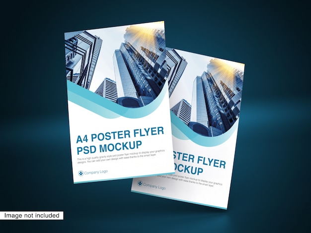 Maquette PSD Flyer affiche A4