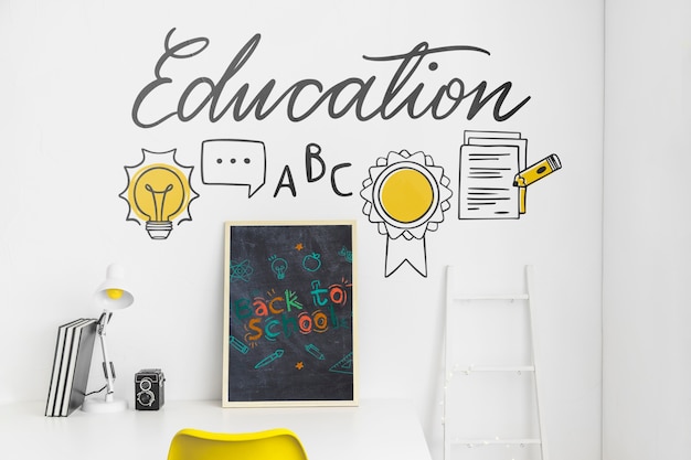 Maquette publicitaire pour la rentrée des classes