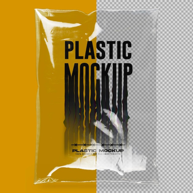 Une maquette réaliste en plastique transparent