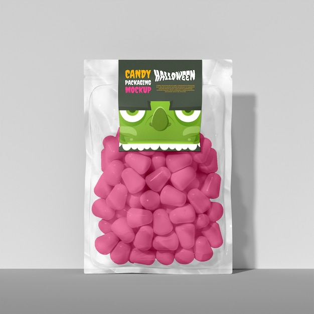 PSD maquette de sac de bonbons