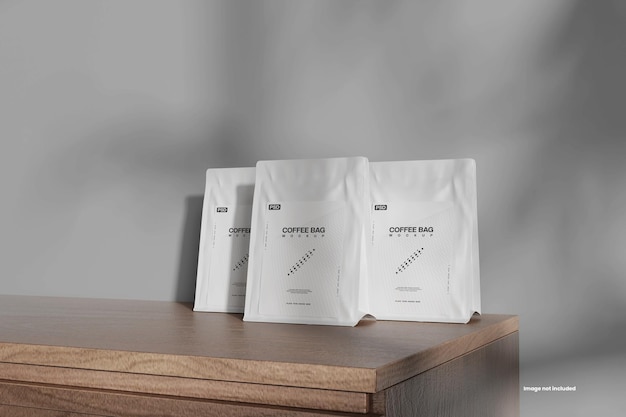 Maquette de sac de café