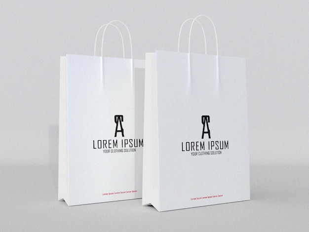 Maquette de sac à courses en format PSD