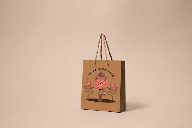 Maquette de sac à impression optique