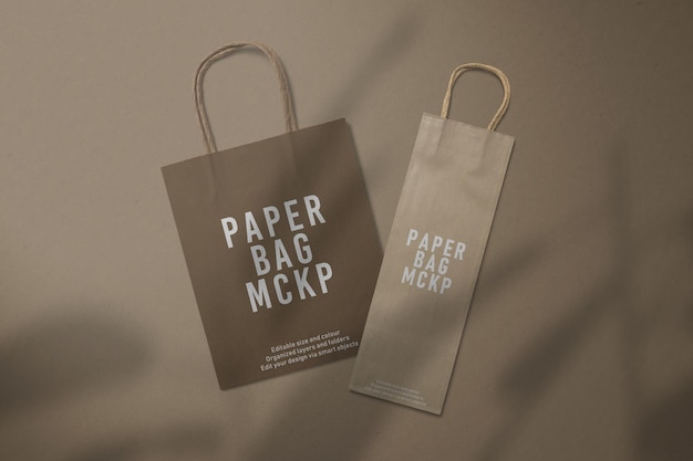 Maquette De Sac En Papier Commercial