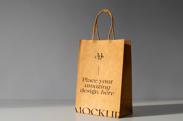 Maquette de sac en papier