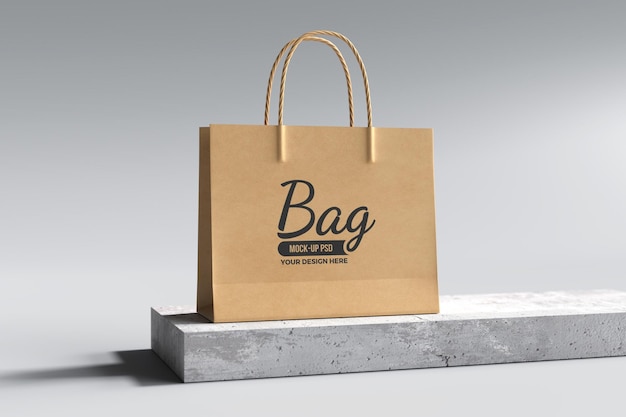 Maquette de sac en papier