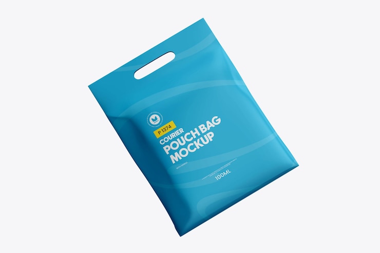 PSD une maquette de sac en plastique pour faire les courses