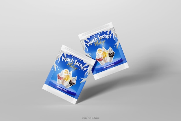 Maquette de sachet de poche