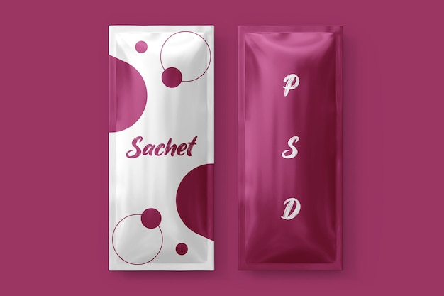 PSD maquette de sachet