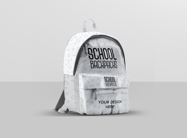 maquette de sacs à dos scolaires