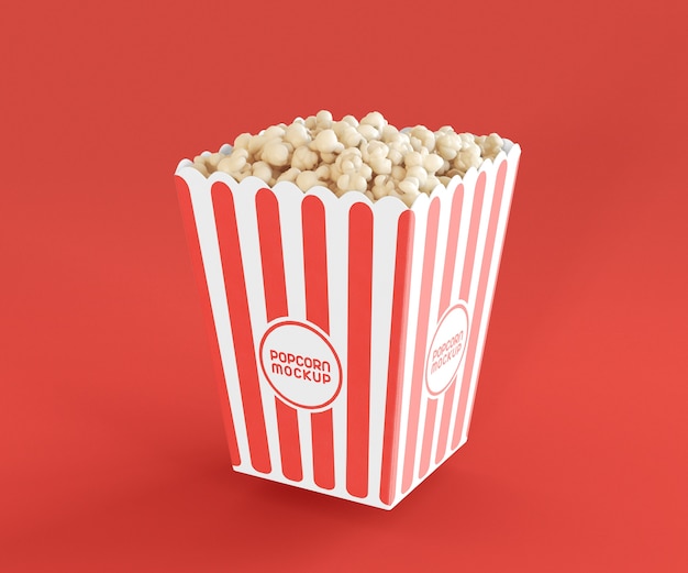 Maquette avec seau à pop-corn