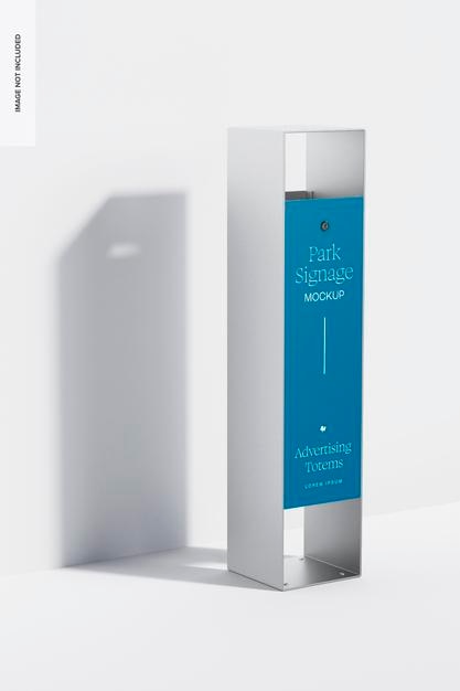 Maquette de signalisation du parc, vue de gauche