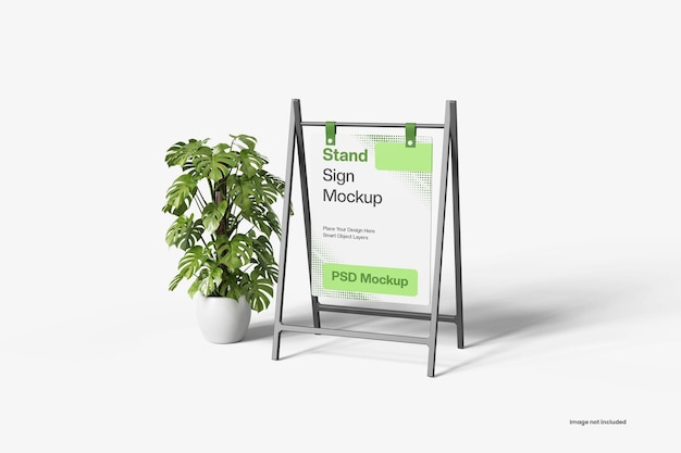 Maquette de signe de stand