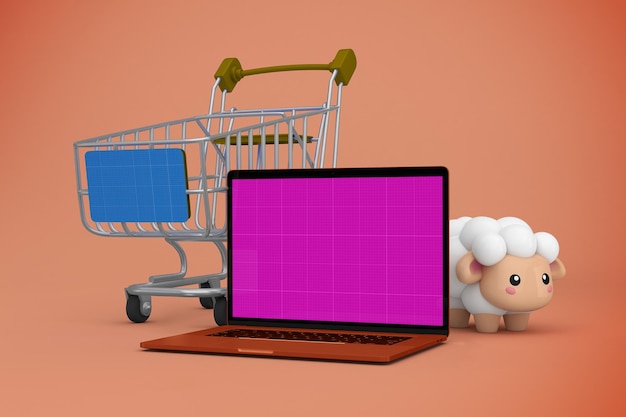 Maquette de site Web d'achat Adha