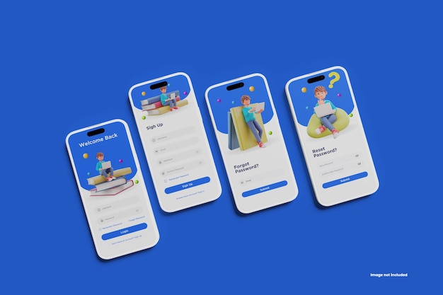 Maquette de smartphone en argile