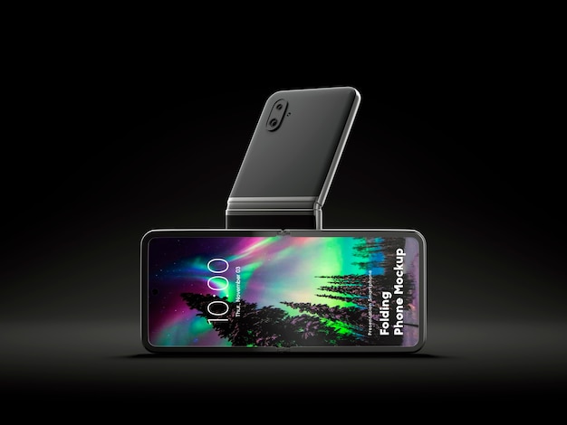 PSD maquette de smartphone avec design flip