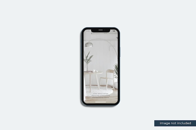 Maquette de smartphone réaliste pour la présentation de la conception