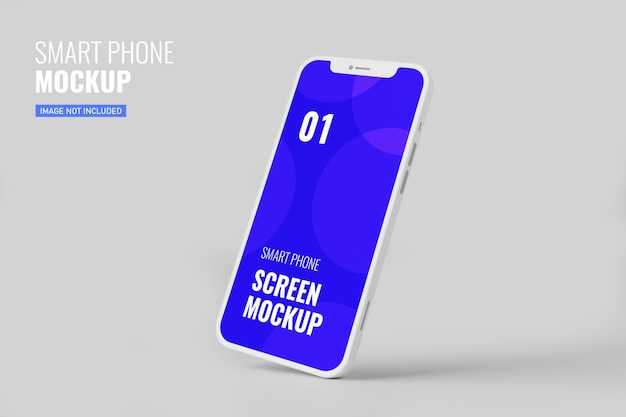 PSD maquette de smartphone en rendu 3d