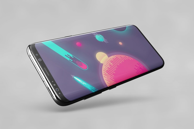 PSD maquette de smartphone