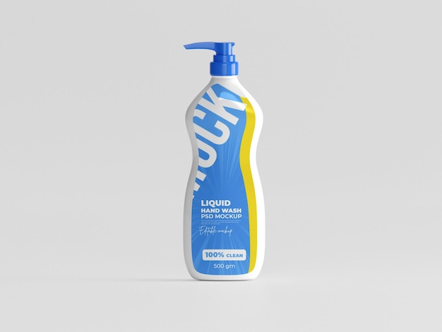 Maquette De Spray Liquide Pour Le Lavage Des Mains