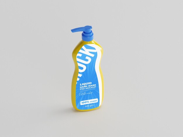 Maquette de spray liquide pour le lavage des mains