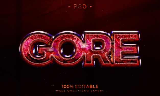 Maquette de style d'effet de texte et de logo modifiable PSD 3d avec fond abstrait sombre